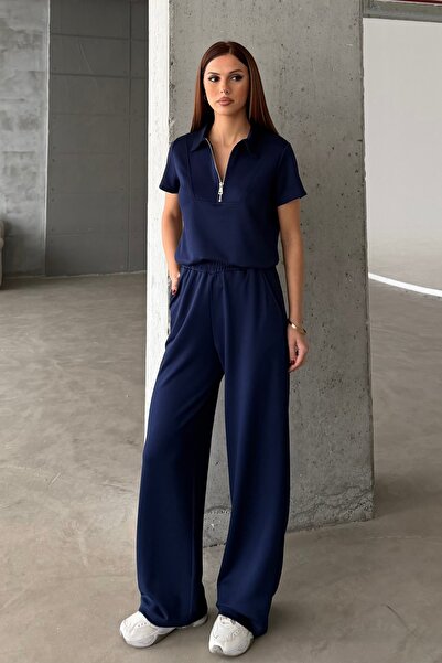 BEJNA Γυναικείο αθλητικό σετ με φερμουάρ και λαιμόκοψη Soft Touch Μοντάλ