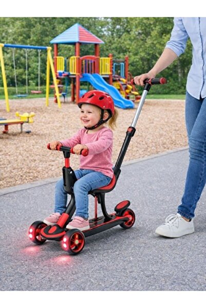 NUNU COOLWHEELS 3’ü 1 Arada Çocuk Scooter | Oturaklı | Ebeveyn Kontrollü | 3 ...