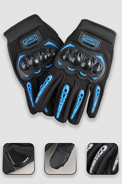 cappello Motorcycle Gloves with Palm Protection Touchscreen Finger Biker Glov...
