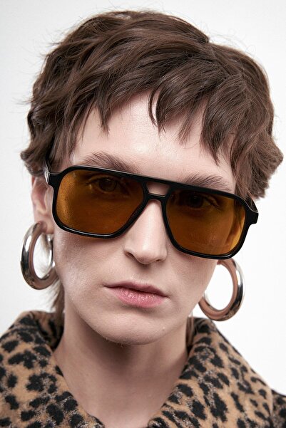 Bilge Karga نظارات شمسية إيجيستا باللون الأسود والبني