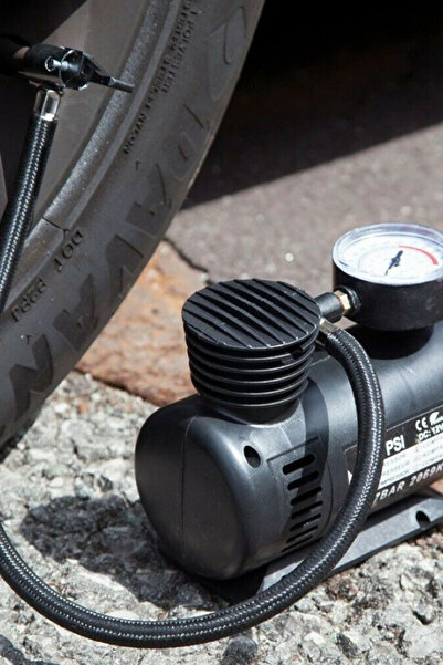 CİYU TİCARET Araç Oto Lastik Şişirme Hava Basma Kompresörü Metal Gövdeli Hava...