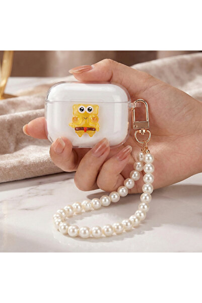 CaseOnn حافظة فري بودز إس إي 4 إيه إن سي شفاف سونجر بوب