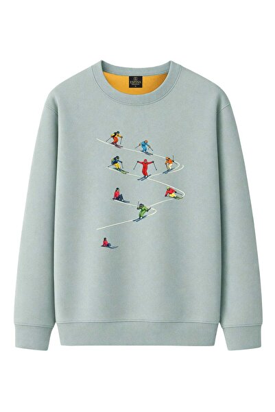 Espina Premium Unisex Ski Printed Sweatshirt