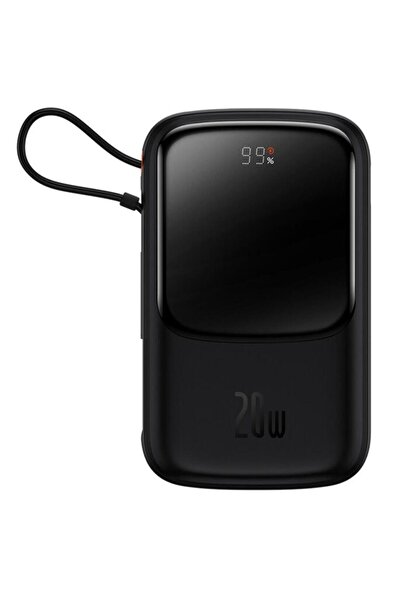 Baseus Power Bank 20000mAh 20W PD Digital Display w/ Retractable Lightning Ca...