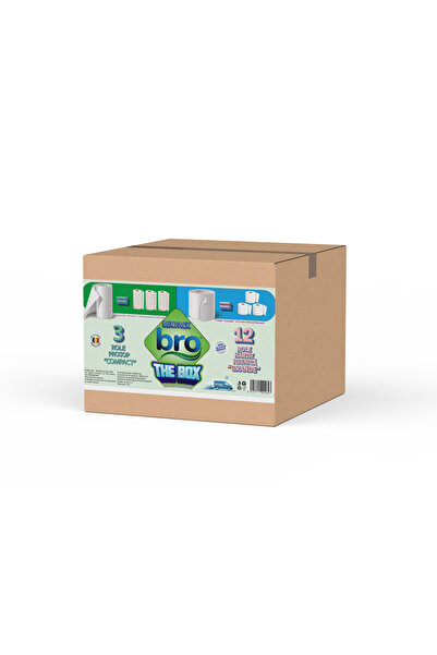 Bro MIX PACK–THE BOX, 3 Paper Towels + 12 Toilet Paper Rolls