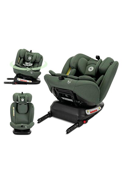 LORELLİ i-Size ISOFIX 360° Rotating Child Car Seat 40-150 cm 0-12 Years Green...