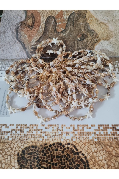 elbi bijuteri 3Pcs Patterned Shell Bracelets