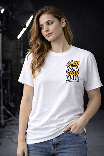 Me&On WEAR تي شيرت فاخر 100% قطن للجنسين بمقاس كبير - مجموعة طباعة ستريت ستاي...