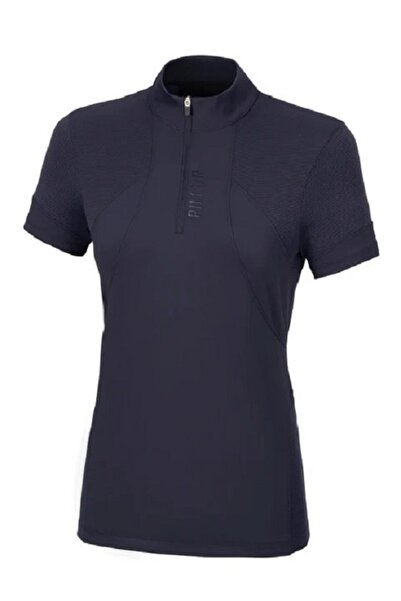 PIKEUR Nuria Sports Equestrian Ladies Navy Blue Top T-Shirt