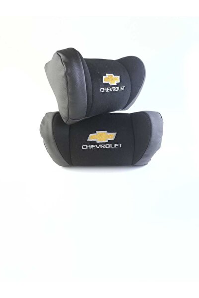 Chevrolet Oto Boyun Yastığı Siyah – Ortopedik Araç Koltuk Destek Yastığı 2’li