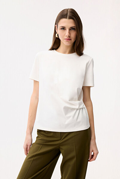 adL Büzgü Detaylı Bluz