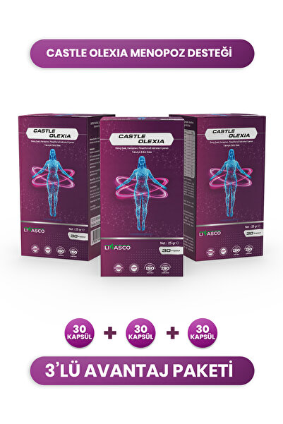 Castle Olexia Dong Quai, Karayılan, Passiflora Ekstreleri İçeren Takviye Gıda