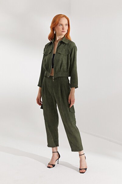 ONNO PRIVE Pocketed Zip Detail Team Green