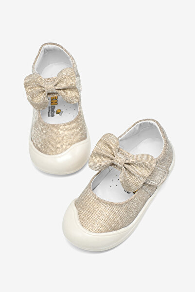 Tonny Black Devojčin zlatni Sa šljokicama prvi korak balerine sa mašnom