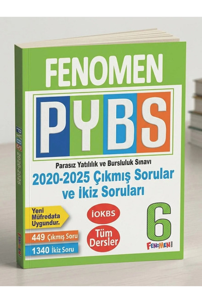 Efsane Yayınları 6.Sınıf Fenomen PYBS Bursluluk 2020 - 2025 Çıkmış Sorular ve...