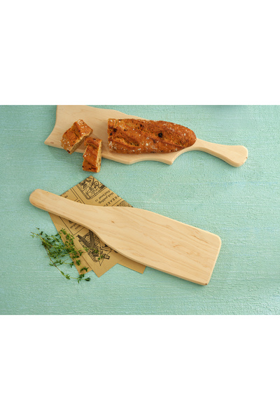 Hedisam 42X11 cm Solid Alder Cutting and Presentation Board – Warm Tones, Ele...