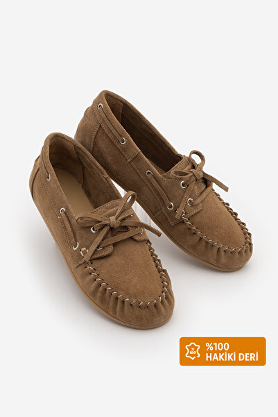 Marjin حذاء نسائي بمقدمة بيضاوية جلد أصلي برباط موكاسين حذاء لوفر حذاء كاجوال...