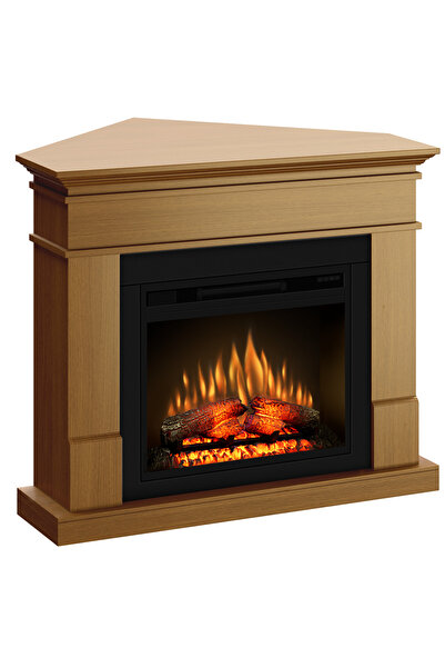 ECOFLAME Semineu electric Lisabona stejar de colt cu focar PRO L110xH95xA85cm