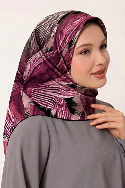 Levidor Tencel Scarf Brush Pattern Purple