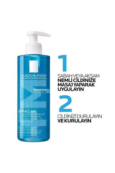 La Roche Posay Yağlı Ve Akneye Eğilimli Ciltler için Effaclar Yüz Temizleme J...