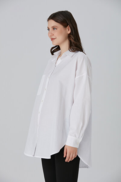 Entarim قطن قميص للحوامل مقاس كبير