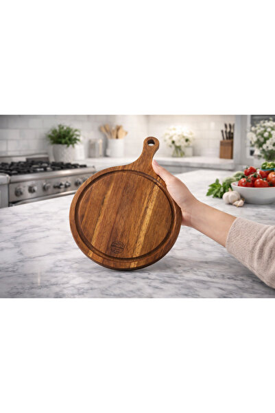 Dania 🍕🪵 Premium wooden pizza serving and cutting board from Al Saif – 25.4...