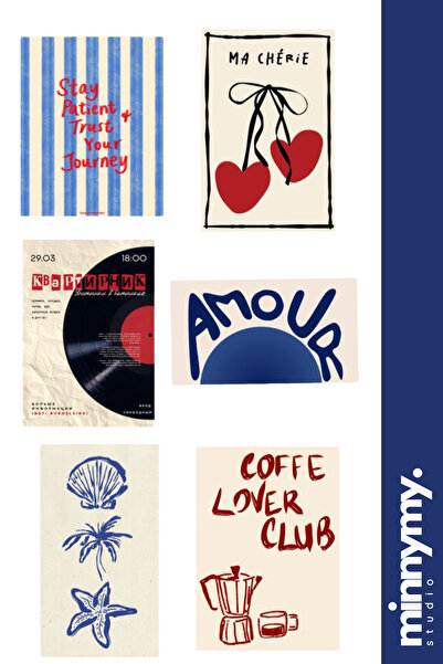 Minnymy Amore Pinterest Collection Sticker, Çıkartma, Ajanda, Günlük, Planlay...