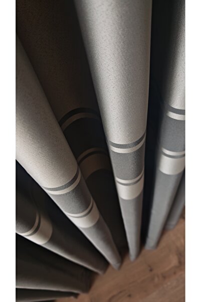 Yuka Blackout Drapery Curtain Light-Blocking Mink Single Panel Closely Pleate...