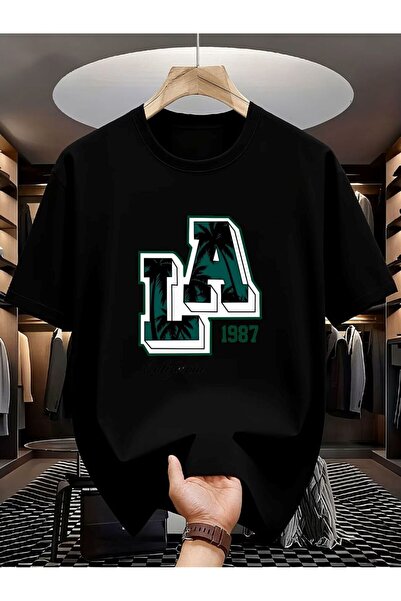 LELVANİ Men La 1987 Palm Tree Tee |   Vintage California