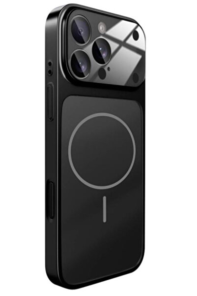 Caseji iPhone 14 Pro Max Uyumlu SİYAH 17 PRO MAX Görünümlü AG Cam Kamera Lens...