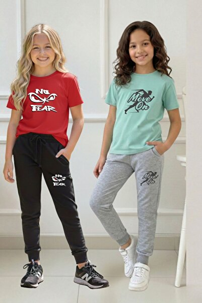 cm buseyiz Buseyiz Dječji dvodelni višebojni set za devojčice Štampano Set go...