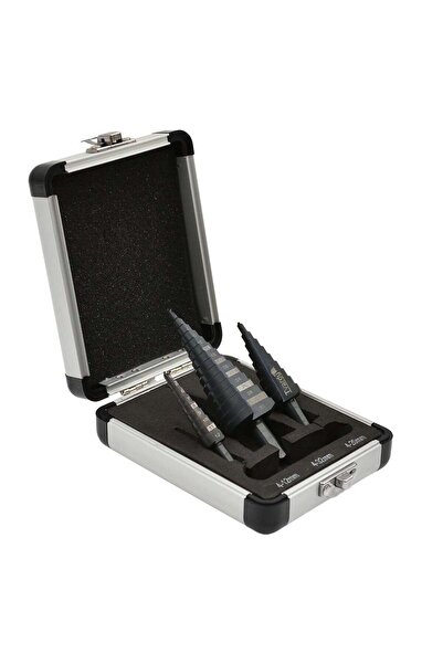 GEKO SET 3 BURGHIE CONICE IN TREPTE HSS M2 4-12 / 4-20 / 4-32 MM PENTRU METAL...