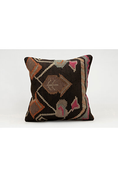 Kilim Whole Sale غطاء وسادة عتيق مصنوع يدويًا من الكليم والصوف مقاس 40x40 سم