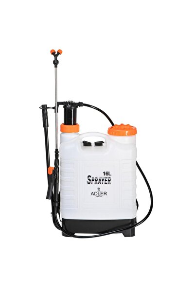 adler Manual Pressure Backpack Sprayer AD6810, 16L, Telescopic Lance, 3 Nozzl...