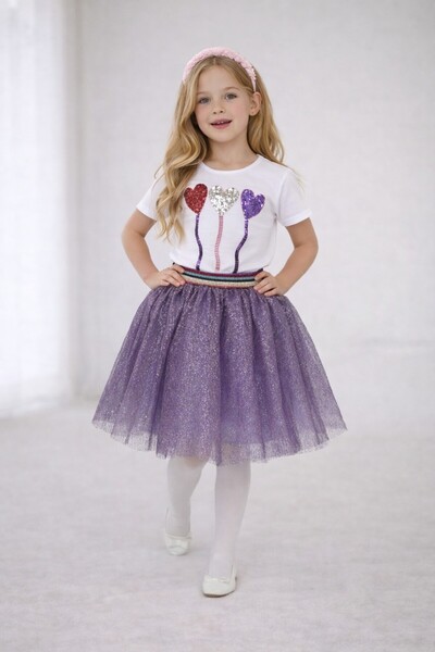 SEVİL GÖSTERİ & OKUL KIYAFETLERİ 23 April Show Outfit Girls' Skirt T-Shirt Se...
