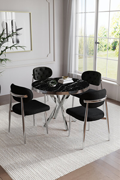 BY ORHAN GÜZEL BOHEM POLO YUVARLAK MASALI 4 KİŞİLİK KAPİTONELİ