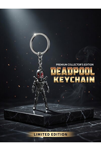 Natavanbutık ⚔️   مجسم معدني فاخر لشخصية ديدبول من مارفل سلسلة مفاتيح - إصدار...