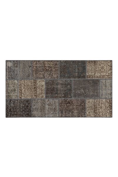 Mudo Concept LİMA GRİ PATCHWORK KİLİM 80X150 CM