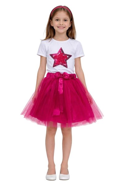 SEVİL GÖSTERİ & OKUL KIYAFETLERİ 23 April Show Outfit Girls' Skirted T-Shirt ...