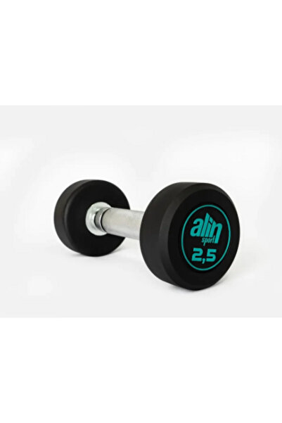 ALİN Sport 2,5 KG Kauçuk Kaplı Profesyonel Olimpik DUMBBELL ( Dambıl )