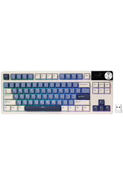 ROYAL KLUDGE Gaming Keyboard S85, 85-Key, RGB, USB/2.4G/Bluetooth, Cloud Swit...