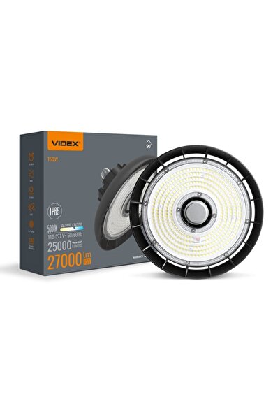 VİDEX 150W Industrial LED Lamp 27000lm 5000K IP65 Black