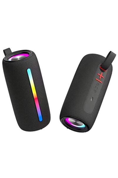 Spacer Portable Bluetooth Speaker ROCKER 10W, RGB, FM, AUX, USB/microSD, Black