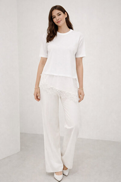 Noa&Noa Križ Čipka Detaljan T-shirt