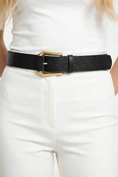 Rays 456 واسع حزام بإبزيم أسود