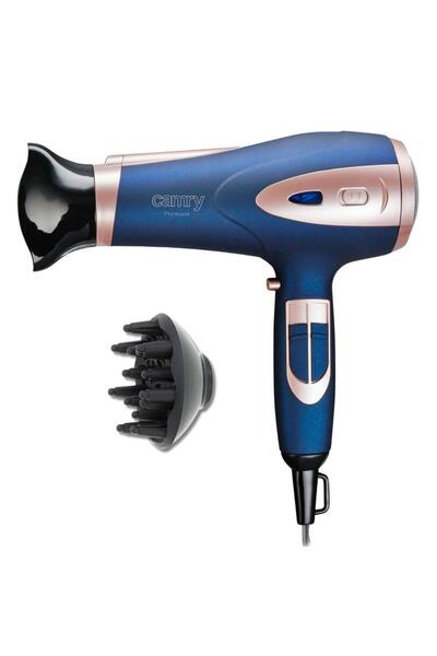 CAMRY Πιστολάκι μαλλιών CR2269 2400W Ionic Cool Shot με διαχύτη, μπλε
