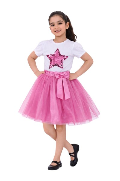 SEVİL GÖSTERİ & OKUL KIYAFETLERİ 23 April Show Outfit Girls' Skirted T-Shirt ...
