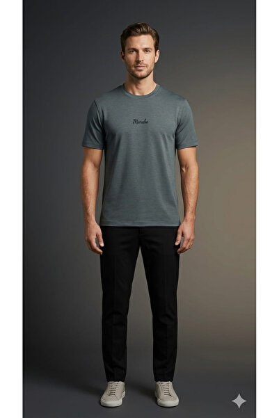 Manche Muška majica 21-10595 sa detaljnim vezom na grudima S04