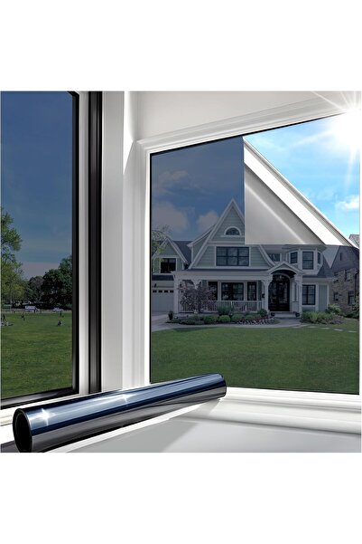 NO BRAND Folie de fereastră oglindă folie reflectorizantă de căldură autoadez...