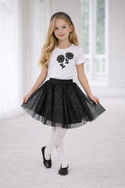 SEVİL GÖSTERİ & OKUL KIYAFETLERİ 23 April Show Outfit Girls' Skirt T-Shirt Se...